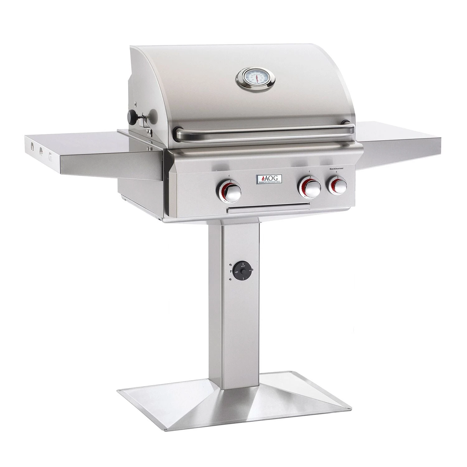 American Outdoor Grill 24-Inch Gas Grill on Post American Outdoor Grill 24-Inch Gas Grill On Post -Elite Patio Direct Shop t series pedestal post mount grill